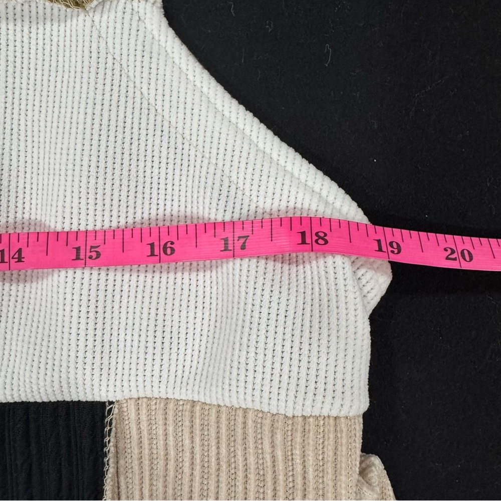 Patchwork Wide Leg Overalls NWT - image 12